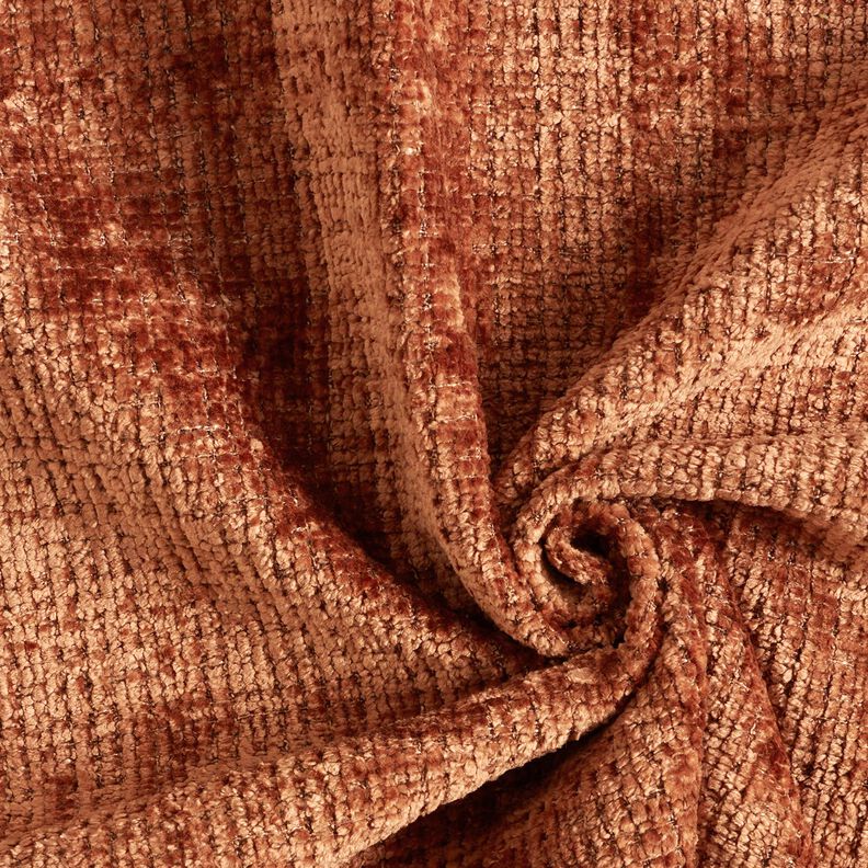 Stoppningstyg Chenille Enfärgat – brons, image number 1