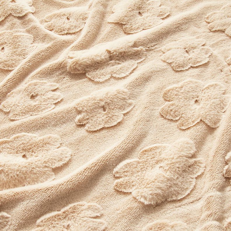 3D Fuskpäls blommönster – natur,  image number 2