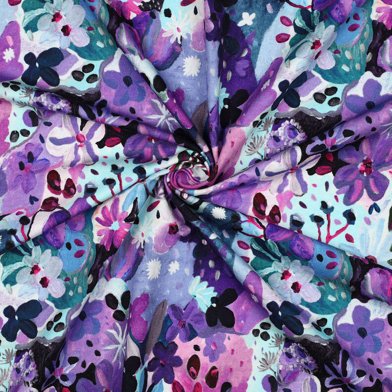 Sweatshirt Settle Petal Digitaltryck | Nerida Hansen – isblå/lila,  image number 3