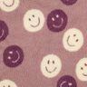 Teddyplysch smilies | Poppy Fabrics – mörk gammalrosa/yllevit,  thumbnail number 1