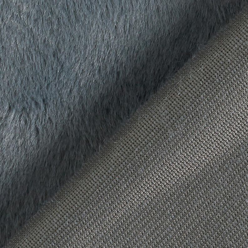 Fuskpäls enfärgad – blågrå,  image number 3