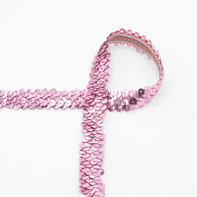 Elastisk paljettkant [20 mm] – rosa, 