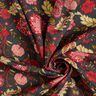Viskostyg Paisley-blommor – antracit/eldröd,  thumbnail number 3