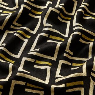 Romanitjersey Öppna rutor – svart, 