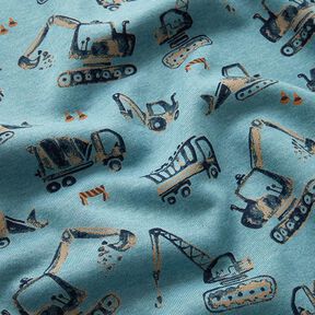 Sweatshirt Ruggad Byggfordon | by Poppy – blågrått, 