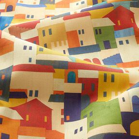 Outdoortyg Canvas Hus – ljusbeige/kaminrött, 