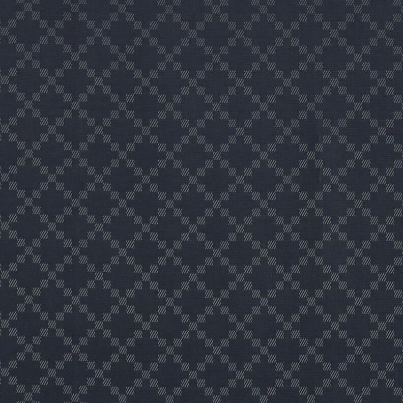 Fodertyg Jacquard romber – nattblå,  image number 1