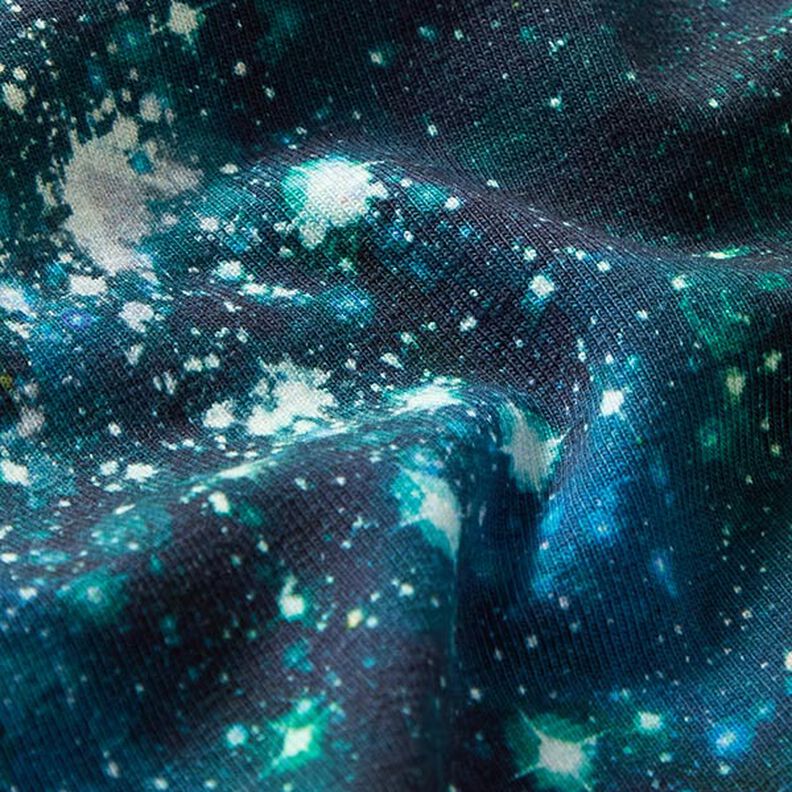 Bomullsjersey universum Digitaltryck – marinblått,  image number 2