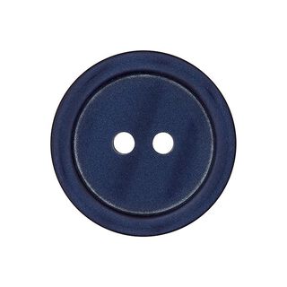 Plastknapp 2-håls Basic - marinblå, 