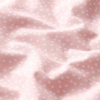 Bomullstyg Kretong oregelbundna prickar – rose, 