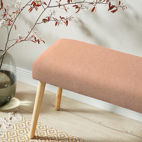 Dekorationstyg halvpanama chambray återvunnet – terracotta/natur, image number 6