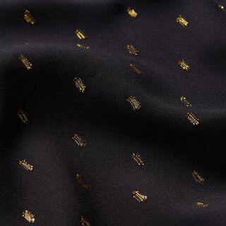 Viskostyg glitterdroppar – svart, 