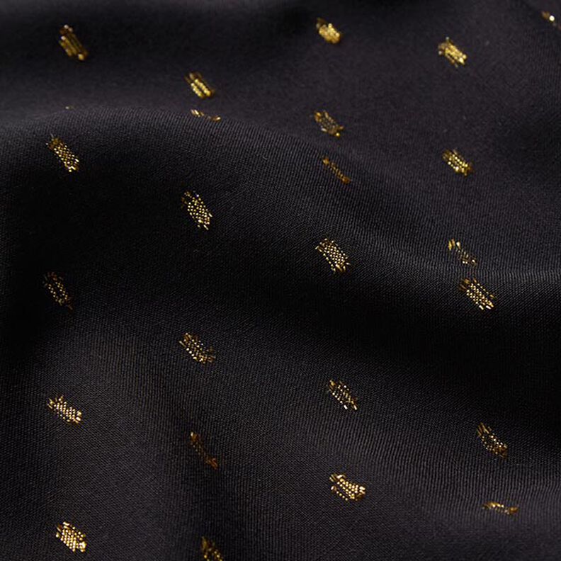 Viskostyg glitterdroppar – svart,  image number 3