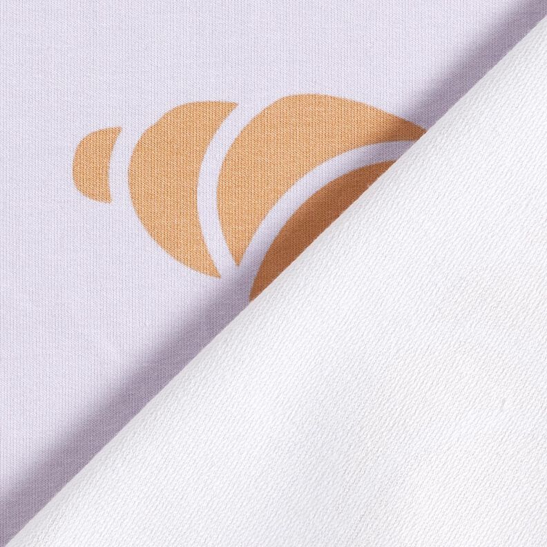 French Terry Sommarsweat stora croissanter – pastellfläder,  image number 4