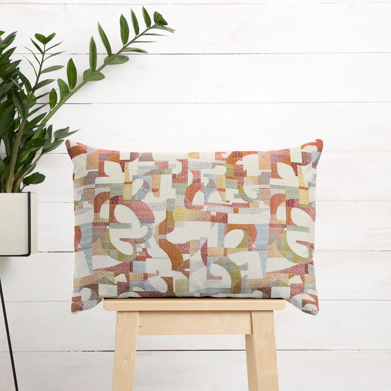 Dekorationstyg Gobel&auml;ng f&auml;rgglada former &ndash; ljusbeige/ljusgul,  image number 5