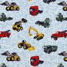 Alpfleece lastbilar och grävmaskiner – jeansblå/grå,  thumbnail number 1