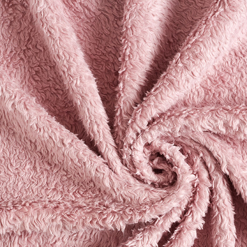 Bomull-sherpa Enfärgad – gammalt rosa,  image number 3