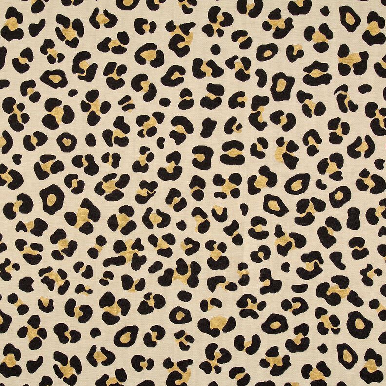 Dekorationstyg Gobeläng Leopard – ljusbeige/svart, image number 1