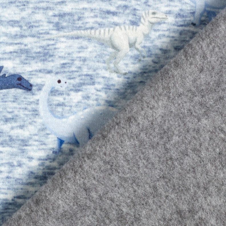 Alpfleece dinosaurier – natur/jeansblå,  image number 4