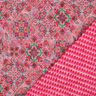Quiltat tyg Dubbelsidigt romber | Poppy Fabrics – intensiv rosa/grangrön,  thumbnail number 1