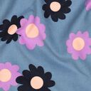 Babymanchester Blommor | Poppy Fabrics – jeansblå/lavender, 