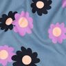 Babymanchester Blommor | Poppy Fabrics – jeansblå/lavender,  thumbnail number 2