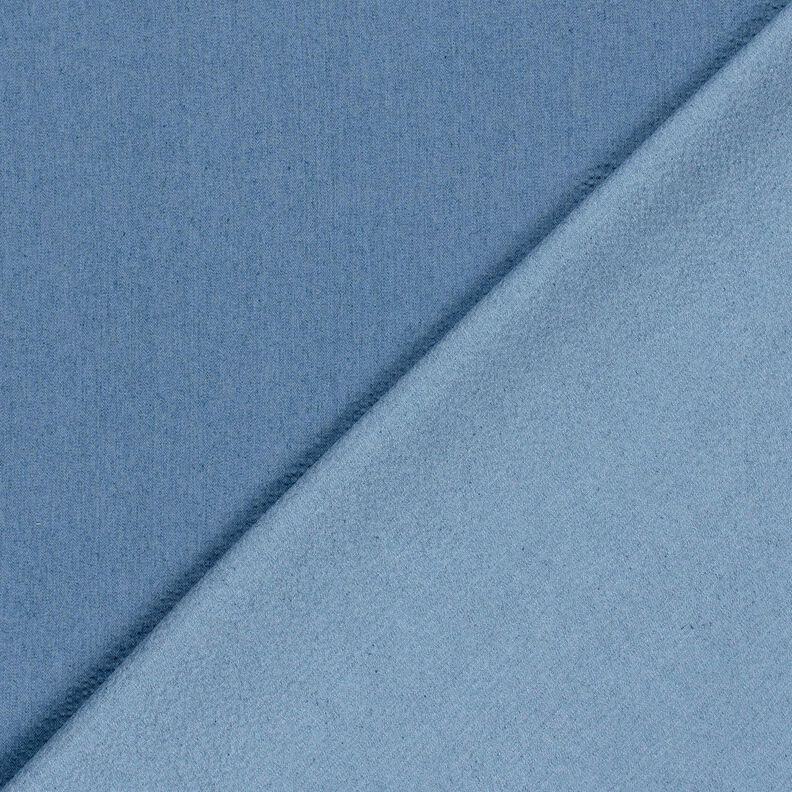 Denim/bomullsmix seersucker – jeansblå,  image number 3