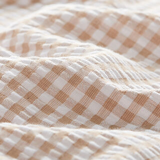 Bäckebölja bomullsmix Vichy-rutor – beige, 