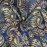 Fin bomullsbatist Batik Paisley – havsblå/sand,  thumbnail number 3