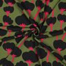 LENZING™ ECOVERO™ viskostyg  Poppies | Nerida Hansen – oliv/svart,  thumbnail number 3