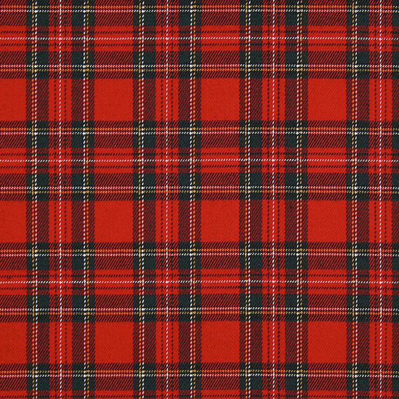 Skotskrutig Tartan Små rutor – rött,  image number 1