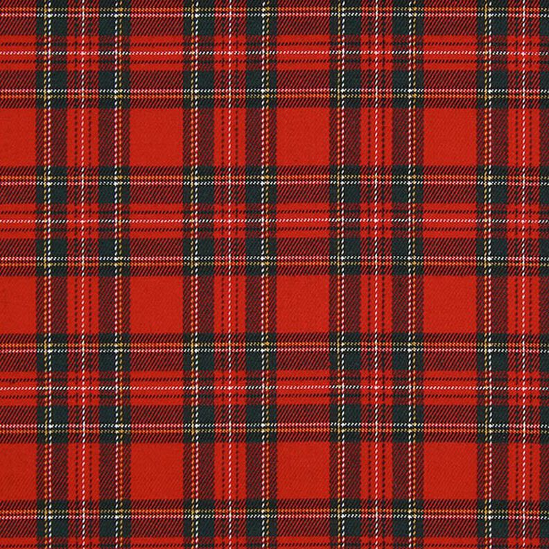 Skotskrutig Tartan Små rutor – rött,  image number 1