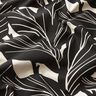 Dekorationstyg Panama Eleganta blad – svart/natur,  thumbnail number 2
