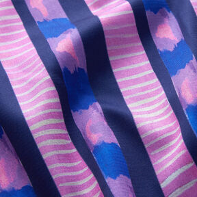 bomullssatin randig | Nerida Hansen – marinblått/pink | Stuvbit 80cm, 