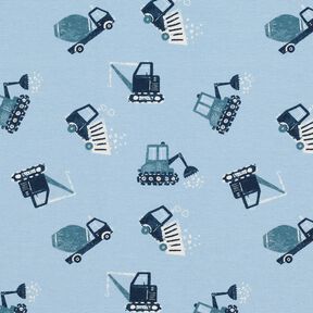 French Terry Sommarsweat byggarbetsplats – ljusblått,  French Terry Sommarsweat byggarbetsplats – ljusblått,