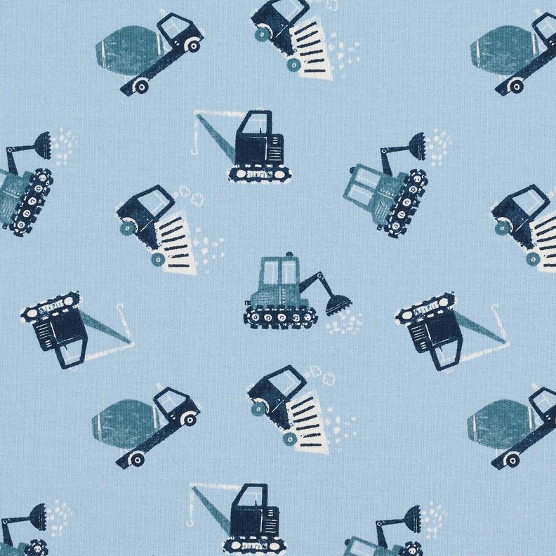 French Terry Sommarsweat byggarbetsplats – ljusblått, image number 1