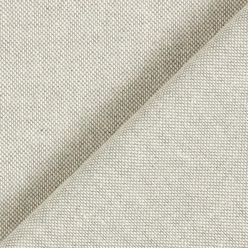 Dekorationstyg halvpanama chambray återvunnet – silvergrå/natur,  image number 3