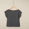 Bomullsjersey Medium Melange – antracit,  thumbnail number 6