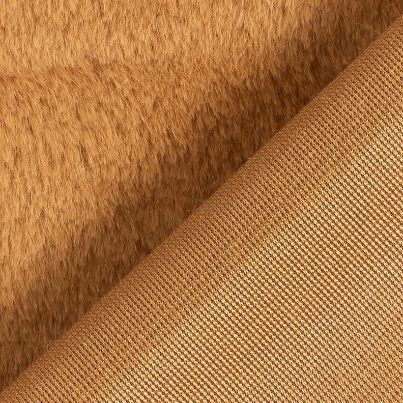 högkvalitativ enfärdad konstpäls – rådjursbrun,  image number 3