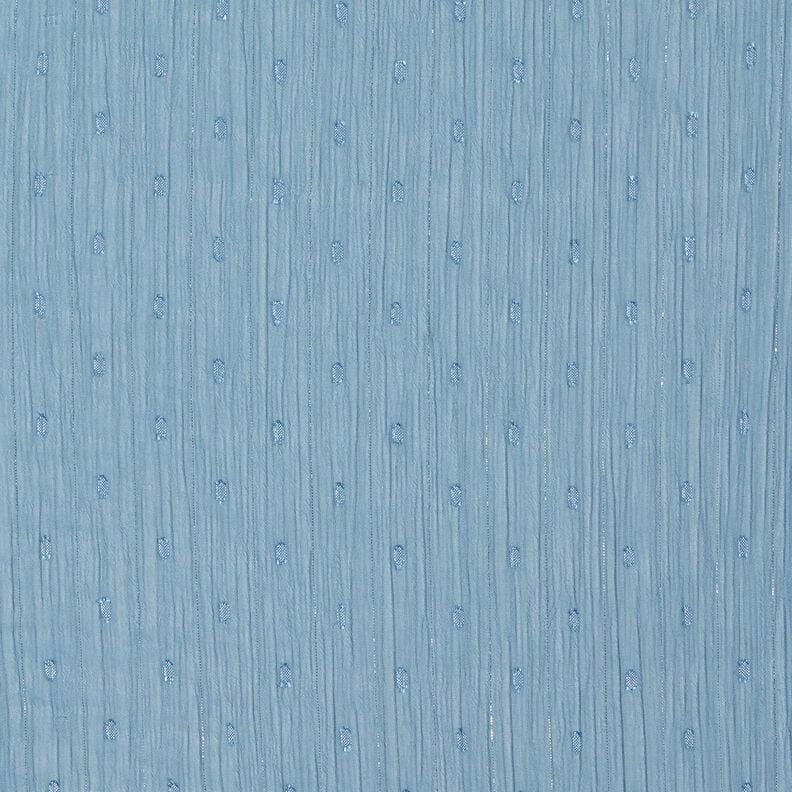 chiffong dobby metallic kritstrecksränder – lysande blå/silvermetallic,  image number 1
