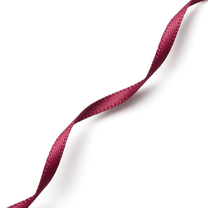 Satinband [3 mm] – bordeauxrött,  image number 3