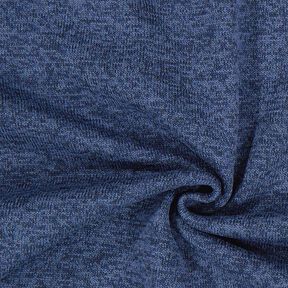Stickad fleece – marinblå, 