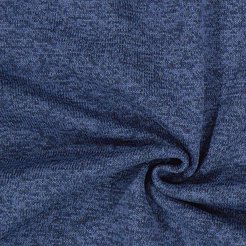 Stickad fleece – marinblått,  image number 1
