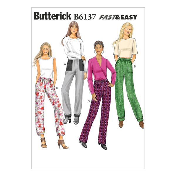 Byxor, Butterick 6137|32 - 40, image number 1