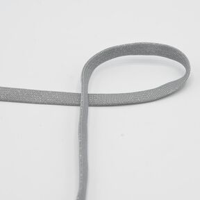 platt snodd Huvtröja Lurex [8 mm] – elefantgrå/silvermetallic, 