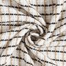grov bouclé rutigt – vit/beige,  thumbnail number 3