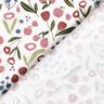Bomullsjersey Blomsteräng med äpplen – yllevit,  thumbnail number 4