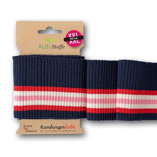 GOTS Ekologiska stickade muddar CUFF ME RIPPED [140 cm | 8 cm] | Albstoffe | Hamburger Liebe, 