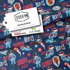 SHIELD CoverMe HEIQ Viroblock Supahero – marinblått | Albstoffe, 