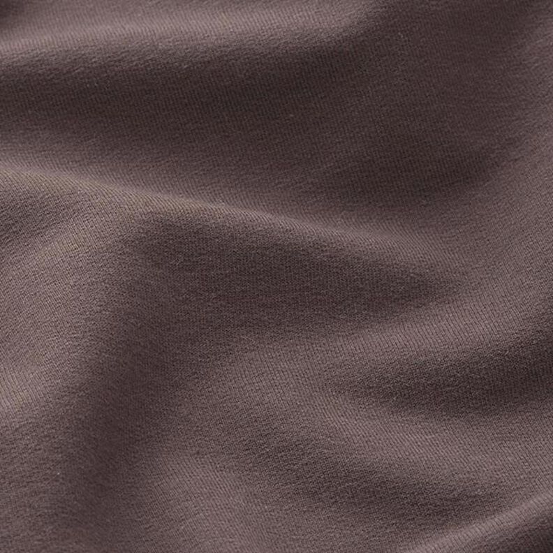 Lätt bomullssweat enfärgad – mörkbrun,  image number 4